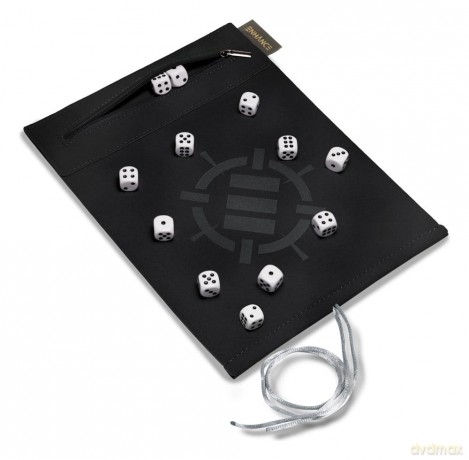 Enhance Tabletop Accessories Roll on a Scroll Dice and Rolling Mat White