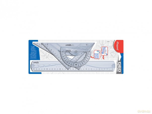 Zestaw Geometric lin., ekier., kątomierz bls MAPED