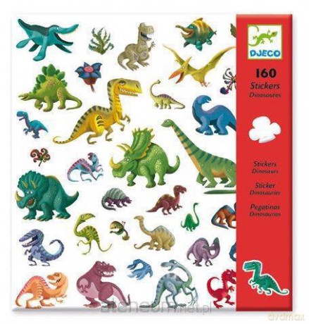 Zestaw naklejek 160 cz. - Dinozaury