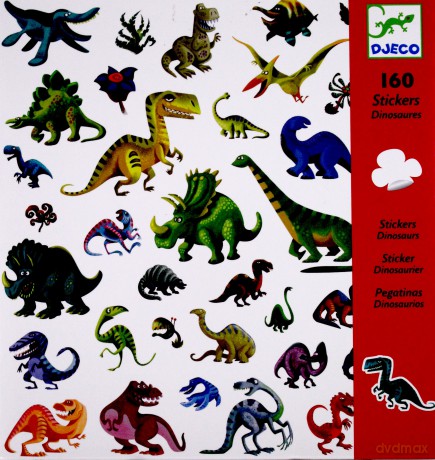 Zestaw naklejek 160 cz. - Dinozaury