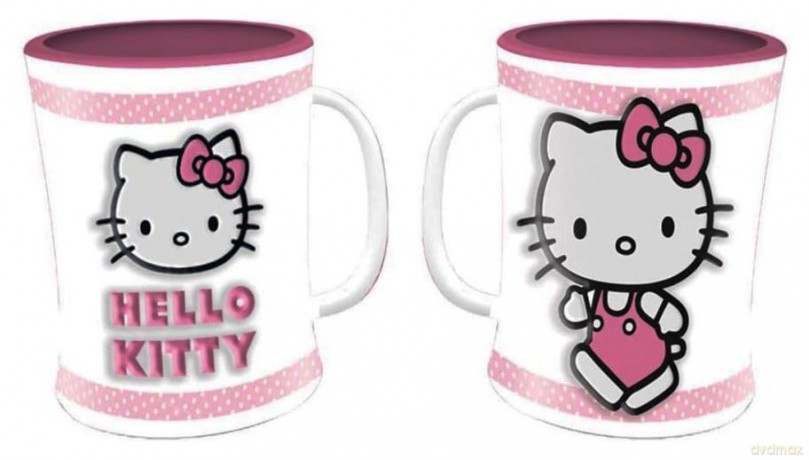 Hello Kitty Mug Pink Emboss