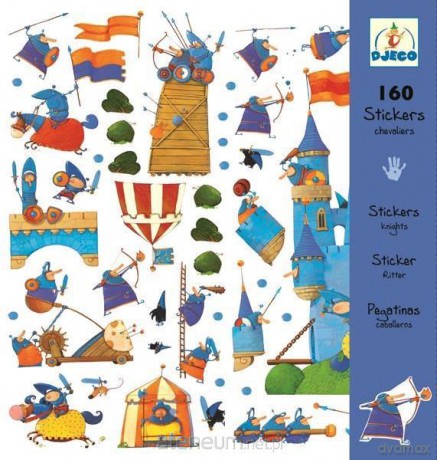 Zestaw naklejek 160 cz. - Rycerze