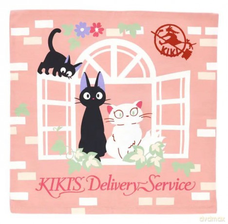 Kiki's Delivery Service Natsu Cushion Cover Sweet Pink Jiji