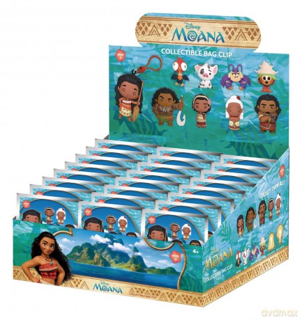 Moana 3D PVC Bag Clips Series 2
