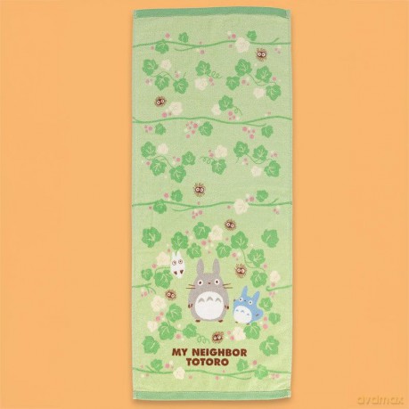 My Neighbor Totoro Natsu Towel Totoro Green Leaf 34 x 80 cm
