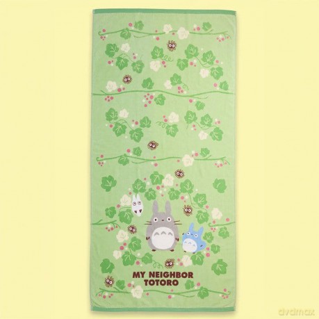 My Neighbor Totoro Towel Totoro Green Leaf 70 x 140 cm