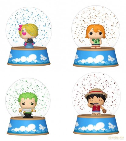 One Piece Mini Figures Glitter Globes PDQ 5 cm