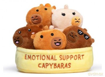 Relatable Emotional Support Plush Figure Capybaras