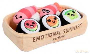 Relatable Emotional Support Plush Figure Sushi
