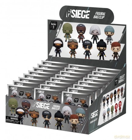 Six Siege 3D PVC Bag Clips Series 1