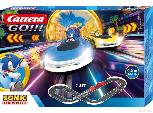 Sonic the Hedgehog Carrera GO!!! Race Track Set (BO) Sonic Racing CrossWorlds