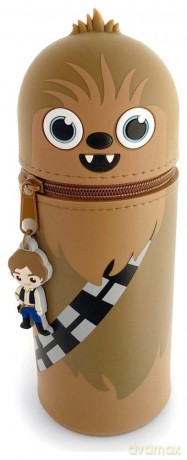 Star Wars Piórnik tuba silikonowa 3D Chewbacca 18 cm