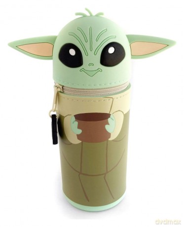 Star Wars Piórnik tuba silikonowa 3D Grogu 18 cm