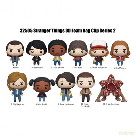 Stranger Things 3D PVC Bag Clips Series 2