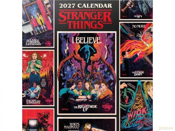 Stranger Things Wall Calendar 2027 30 x 30 cm