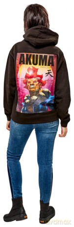 Street Fighter Hooded Sweater Akuma Reverse Size M