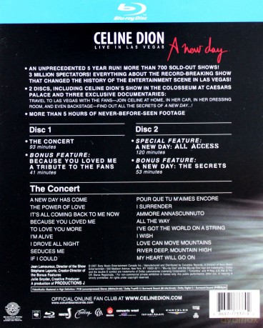 Celine Dion: Live In Las Vegas - A New Day... (digipack) [2Blu-Ray]