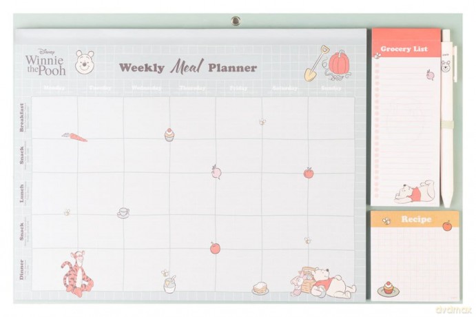Winnie the Pooh 100th Anniversary Magnetic Meal Planner