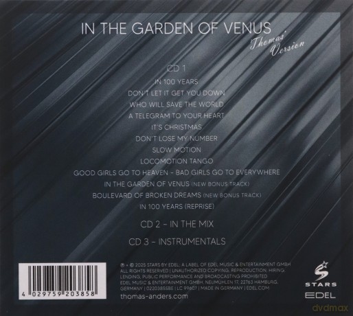 Thomas Anders: In The Garden Of Venus [3CD]