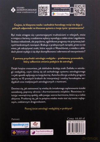 Astrologia wedyjska dla początkujących. 10 kroków do interpretacji horoskopu - Neela Groninger [KSIĄŻKA]