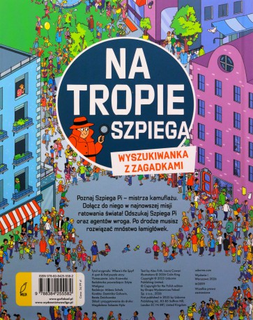 Na tropie szpiega. Wyszukiwanka z zagadkami - Alex Frith, Laura Cowan [KSIĄŻKA]