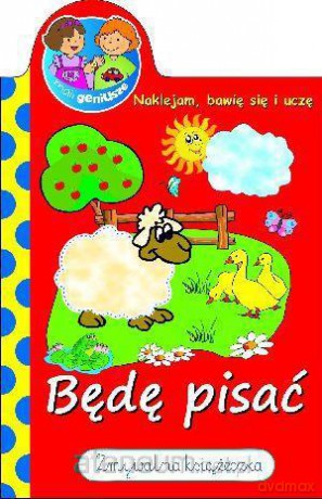 Zmywalna książeczka Mali geniusze. Będę pisać. [KSIĄŻKA]