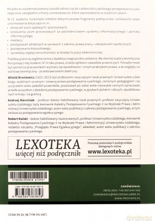 Postępowanie cywilne w zarysie - Witold Broniewicz, Andrzej Marciniak, Robert Kulski [KSIĄŻKA]