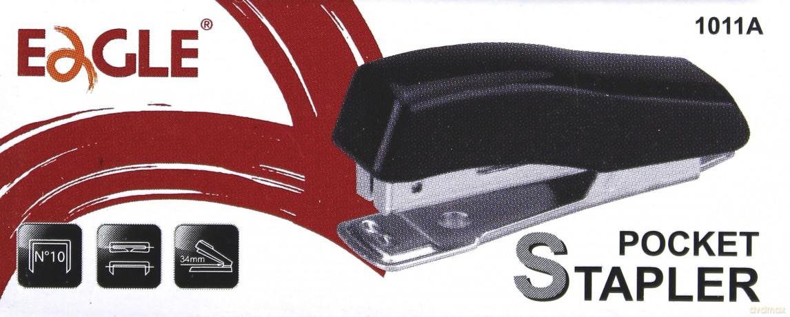 Zszywacz 1011A czarny 8 kartek EAGLE