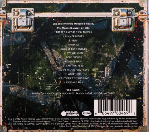 Van Halen: Live In New Haven, Ct, 1986 [CD]