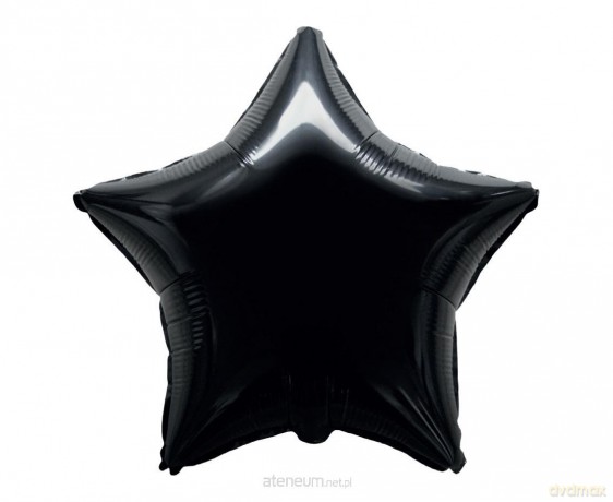 Balon foliowy Gwiazda czarna 45cm