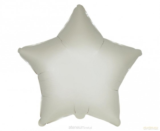 Balon foliowy Gwiazda satynowy pastel kremowy 45cm