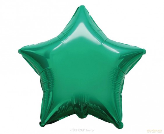 Balon foliowy Gwiazda zielona 45cm