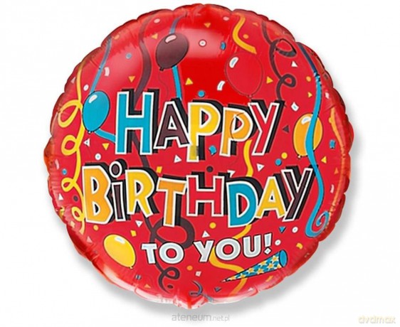 Balon foliowy Happy Birthday 45cm