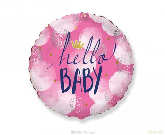 Balon foliowy Hello Baby Girl 45cm