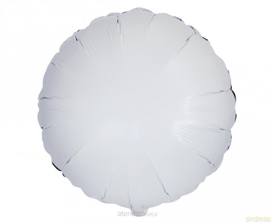Balon foliowy Okrągły biały 45cm