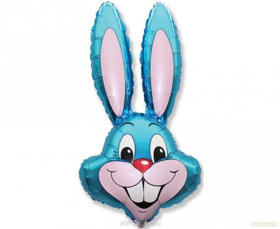 Balon foliowy Rabbit niebieski 60cm