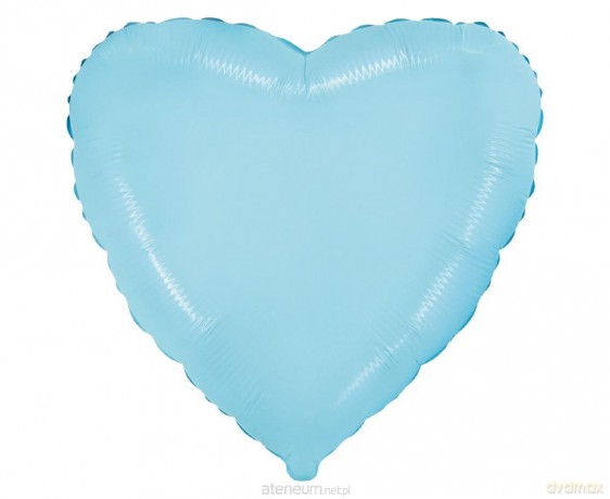 Balon foliowy Serce (niebieskie delikatne 45cm
