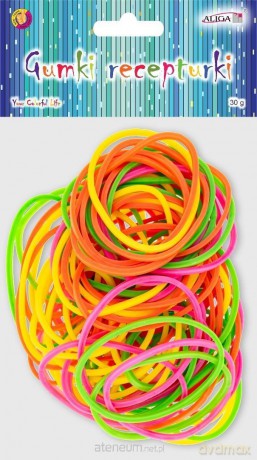 Gumki recepturki neonowe 3,8cm 30g