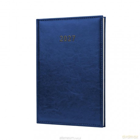 Kalendarz 2027 A4 Agenda Tygodniowy Granatowy [KALENDARZ]
