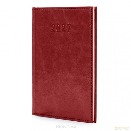 Kalendarz 2027 A5 Agenda Tygodniowy Bordo [KALENDARZ]