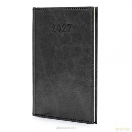 Kalendarz 2027 A5 Agenda Tygodniowy Czarny [KALENDARZ]