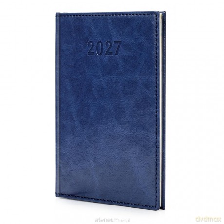 Kalendarz 2027 A5 Agenda Tygodniowy Granatowy [KALENDARZ]