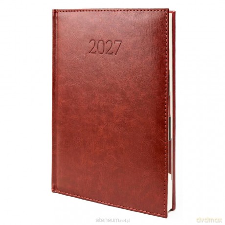 Kalendarz 2027 B5 Agenda Dzienny Bordo [KALENDARZ]