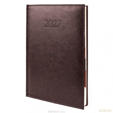 Kalendarz 2027 B5 Agenda Dzienny Brązowy [KALENDARZ]