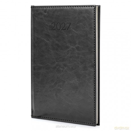Kalendarz 2027 B5 Agenda Tygodniowy Czarny [KALENDARZ]