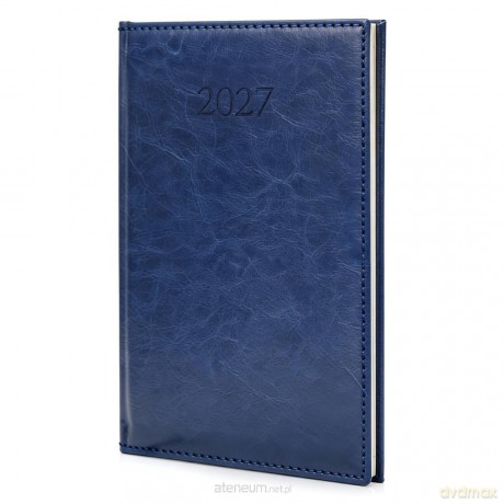 Kalendarz 2027 B5 Agenda Tygodniowy Granatowy [KALENDARZ]