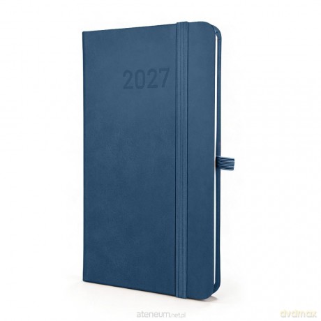 Kalendarz 2027 B6 Slim Tygodniowy Niebieski [KALENDARZ]