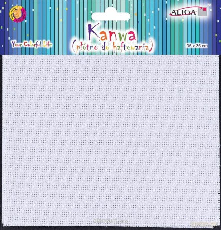 Kanwa płótno do haftowania 35x35cm