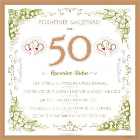 Kartka z okazji 50 rocznicy ślubu KWR03