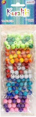 Koraliki plastikowe 10mm 50g